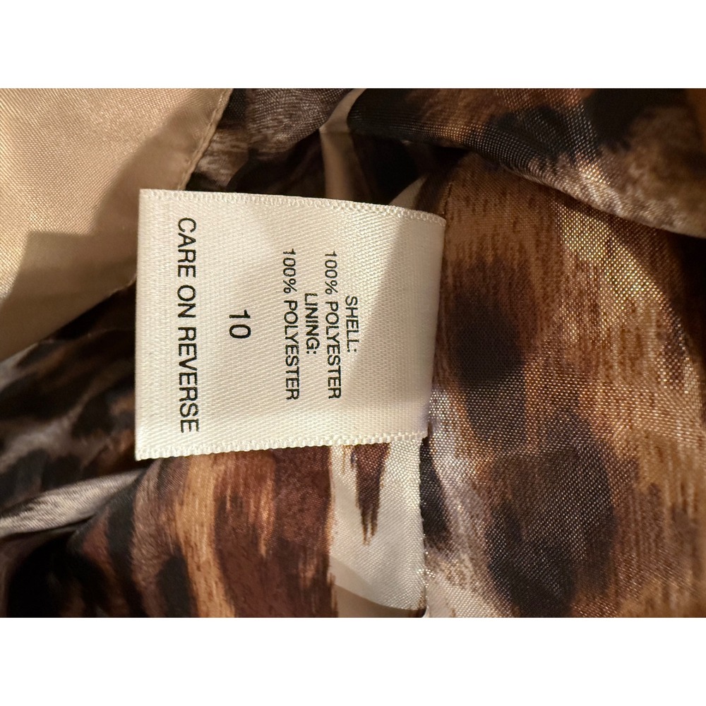 New York & Company Collection Champagne Satin‎ Utility Belted Jacket, 10 NWT - Picture 9 of 9